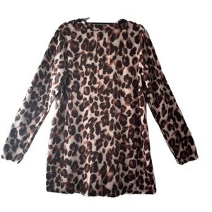 HEIMISH USA V-Neck Animal Print Top NWOT